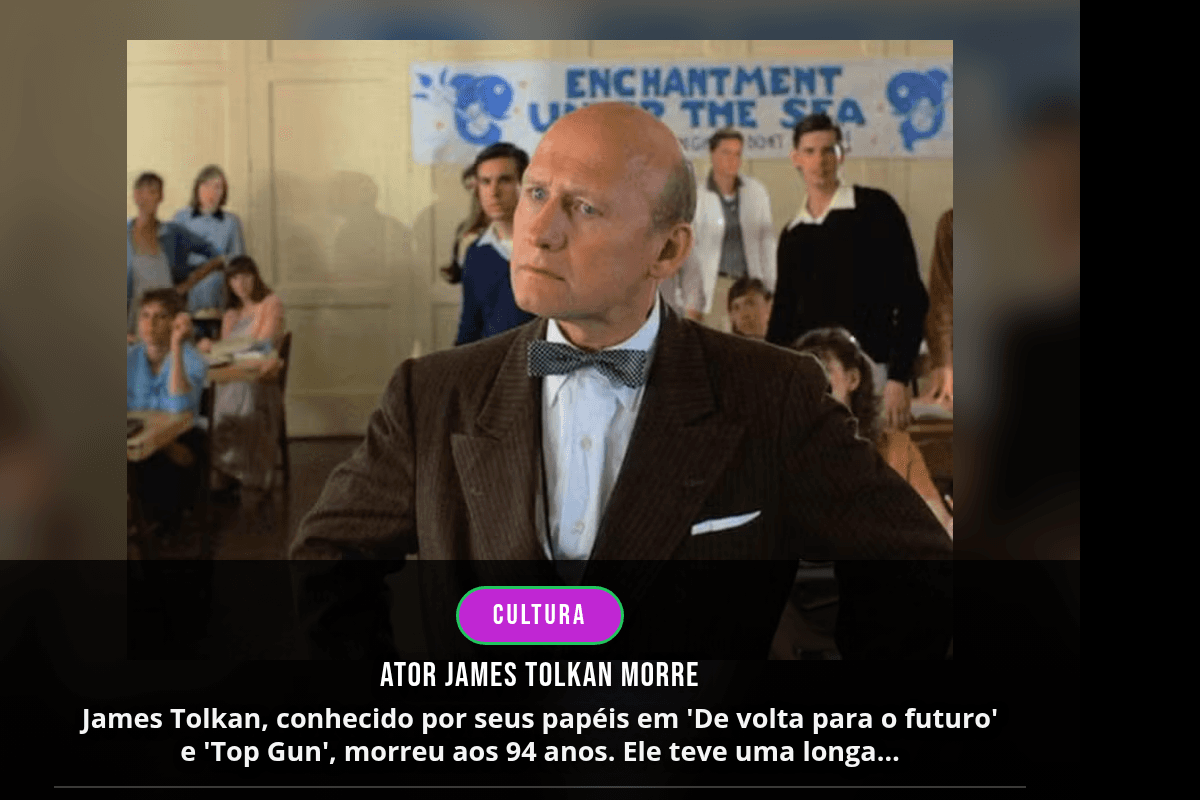Ator James Tolkan morre